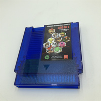 Cartucho Multijuegos PAL y NTSC Sin Restricción Regional NES 249 en 1, Juegos Retro Combinados en Color Azul Claro y Rojo Claro para NES