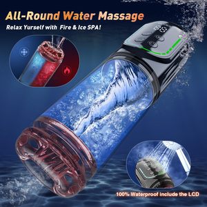 Juguetes Sexuales Impermeables con Control por Aplicación LCD e IA, Vibrador Automático con Movimiento de Empuje, Rotación, Succión y Lamido, Masturbador Masculino, Bomba para Agrandar el Pene - Product Image 5