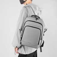 Mochila para Portátil Unisex de Moda, de Nailon, Resistente al Agua y al Aceite, Antimanchas, con Carga USB, Múltiples Bolsillos, Transpirable y Acolchada