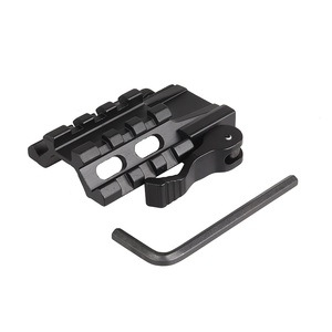 Adaptador de Montaje Elevador de Liberación Rápida Weaver de 20mm y 3 Ranuras de Aleación de Aluminio de Alta Resistencia, Ajustable en Altura, para Equipo de Caza al Aire Libre - Product Image 4