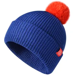 מותאם אישית קלאסי חם מכירה פופולרי pom ספורט סקי beanie חורף התאמה אישית אישית אישית אישית ענישה ספורט banies pom לסרוג כובע