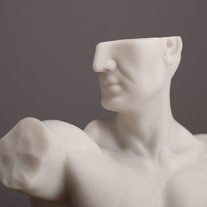 Figura decorativa de medio cuerpo de estilo nórdico para decoración del hogar, oficina, escritorio, resinas sintéticas, unisex, mayores de 12 años - Product Image 4