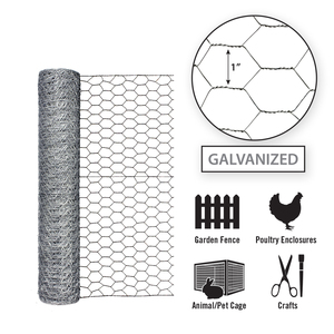 <span class=keywords><strong>Rouleau</strong></span> de <span class=keywords><strong>grillage</strong></span> hexagonal galvanisé sur mesure, maille de 25 mm, <span class=keywords><strong>grillage</strong></span> à poules pour clôtures agricoles, directement de l'usine - Product Image 3