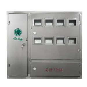 304 stainless steel left and right double door distribution box Single-phase three-phase meter outdoor rainproof metering