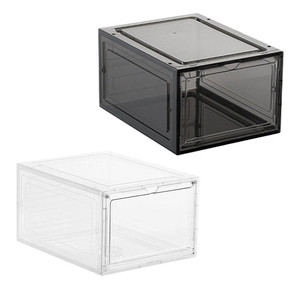 Boîtes à chaussures magnétiques super attrayantes, multifonctionnelles, en plastique, auto-assemblables, organisateur de salon, sûres, robustes, pliables pour la literie - Product Image 1