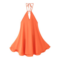 Robe d'été vintage pour femmes 2025 Nouvelle mode Col halter Dos nu Robe courte sexy pour les vacances pour le printemps automne