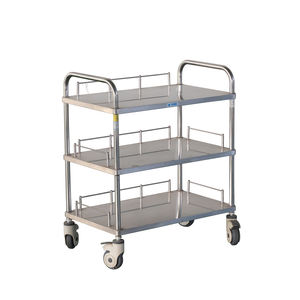 MT Hospital Chariot en acier inoxydable Chariot d'instruments pour patients avec tiroirs Chariot médical - Product Image 2