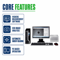 Logiciel de mesure automatique de la microdureté Vickers avec analyse d'indentation par image CCD