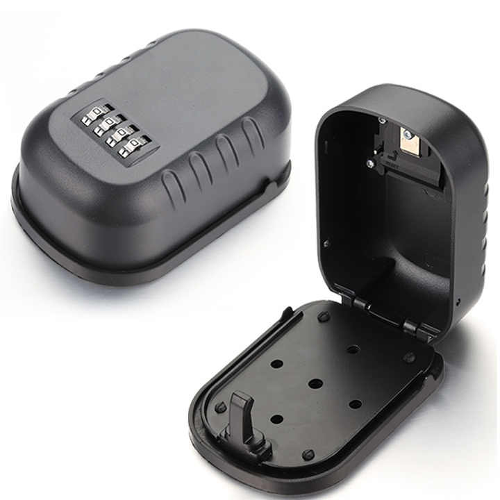 Lock Box Resettable Combination Code Lockbox Portable Wall Mount Lockbox Waterproof Security Safe Box for Home Office