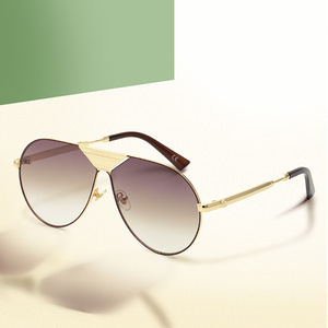 Lunettes de soleil aviateur pour hommes, verres PC UV400, monture noire C2, gris doré, classe 2, pour les sorties, le cyclisme et la conduite - Product Image 4