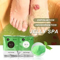 티트리 시트러스 라벤더 로즈 펀 젤리 페디큐어 풋 소크 크리스탈 젤리 풋 스파 각질 제거 보습