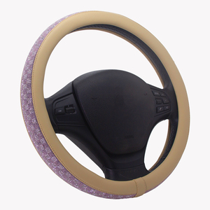 Fundas de Volante de Coche con Diamantes Brillantes, Multicolores, con Cristales Brillantes, Accesorios Deportivos de Cuero para Mujer - Product Image 3