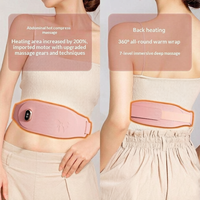 Kabelloser Graphen-Heizgürtel mit Vibration zur Linderung von Menstruationsschmerzen, Bauchmassage, 7-Stufen-Timer-Steuerung, Lithium-Batterie