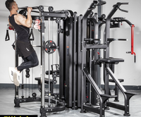 TOPTONS Équipement d'entraînement de haute qualité Exercices Équipement de gymnastique à domicile multifonctionnel Barre de traction Poulie Câble Smith Machine