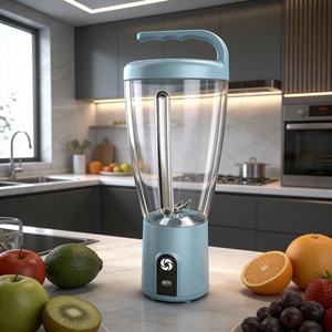 Licuadora Portátil de Alta Resistencia de 1000 ml y 150 W, Diseño Inalámbrico Recargable por USB, Trituradora de Hielo, Preparadora de Smoothies, 6 Cuchillas, Uso en el Automóvil - Product Image 6