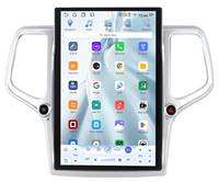 Lecteur DVD de voiture Qualcomm 14,5'' Radio Android Écran tactile Navigation GPS Carplay Android Auto pour Jeep Grand Cherokee 2014-2020