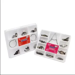 100 Stks/doos Roestvrijstalen Metalen Supragingivoor Tandheelkundige Matrixbanden Doorsnedecontouren 1.398 - Product Image 1