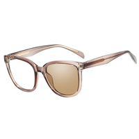 Monture de lunettes optiques Partagas Square TR90 avec charnières à ressort et branches CP, anti-lumière bleue, photochromiques, UV400 pour femmes