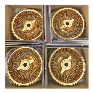 Tốt nhất Hot giả mạo 6061-T6 dây vành bánh xe 13 "14" sang trọng nói Dây bánh xe đánh bóng/CHROME vành Zenith 13x7 Dây bánh xe - Product Image 5