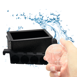 Bandeja de hielo transparente de 2 pulgadas, molde de esfera de 8 bolas sin burbujas, fabricante de bolas de hielo para whisky, fabricante de hielo transparente de silicona sin BPA duradero - Product Image 6