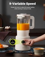 JOYami-Mélangeur de fruits intelligent, version européenne, 1000 watts, pleine fonction, nettoyage automatique à froid, 9 vitesses pour la glace pilée et les smoothies