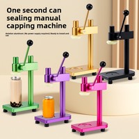 Machine de Scellage Manuelle de Haute Qualité pour Canettes de Boissons Thé au Lait à Ouverture Facile de 330 ml/500 ml, Idéale pour les Salons de Thé et Cafés