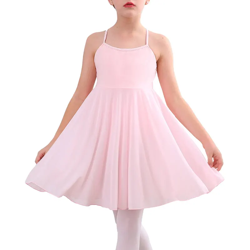 OEM Custom Girls Clothes Ballerina Costumes Leotard Gymnastics Classic Camisole Ballet Dance Dress For Kids