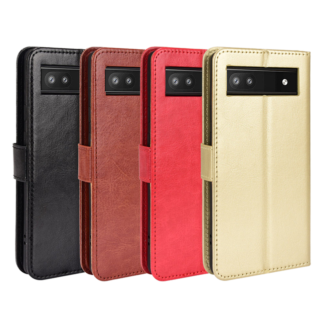 Stylish Business TPU+PU Leather Flip Protector Cover Wallet Shockproof Design Google Pixel 6/6A/7/8/8A/9/10 Pro XL Mobile Phone