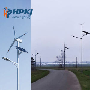 Lámpara de energía eólica solar híbrida resistente a la intemperie para aplicaciones en carretera 3-5 días de lluvia autonomía - Product Image 1