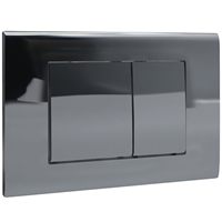 Plaque de chasse d'eau WC à double bouton GE07-013A0069, design moderne, surface plane 245x164mm, installation facile, garantie 1 an
