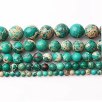 Perles rondes en jade Dong Ling multicolores naturelles en vrac, vente en gros, fournitures pour la fabrication de bijoux, bracelets et colliers DIY