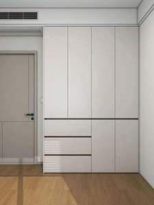 Meilleures ventes-Armoire en bois Personnaliser la taille Armoire Placard Meubles de chambre Porte en verre-Armoire pliante - Product Image 5