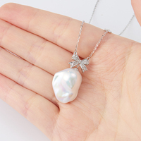 Bijoux pour femmes exquis et élégants, nouveau pendentif en argent sterling S925, perle baroque d'eau douce