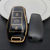 Housse de protection en TPU de luxe pour clé de voiture JAC 3 boutons E10X, housse de protection pour clé VW