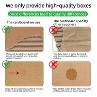 Boîte d'emballage pour raisins en carton ondulé personnalisée RDY avec poignée, boîte cadeau pour fruits en carton ventilé, carton d'expédition en gros