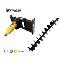 Perceuse de terre résistante à l'usure Tarière de sol Excavatrice Hydraulique Post Clôture Trou Conduite Forage Digger Machine de plantation d'arbres