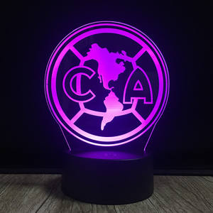 3D Led 夜灯灯新奇 7 色改变创意 <span class=keywords><strong>CA</strong></span> 北美地图丙烯酸灯 - Product Image 4