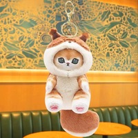 Boneka Plush Mofusand Kucing Fushandi Hiu Berpakaian Raccoon Tupai Panda 2025 Baru, Isi Kapas PP, Gantungan Hias Ulang Tahun