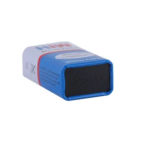 Paket baterai kamera baja tahan karat 6F22 9V persediaan baterai kering persegi 6f22 mikrofon baterai isi ulang karbon umum