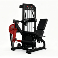 Machine de musculation commerciale double usage pour extensions et curls des jambes, réglable, en acier robuste, pour entraînement assis des quadriceps et des ischio-jambiers, 1.6T