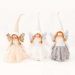 Muñeco de Gnomo Ángel Retráctil, Adorable Figura de Peluche Ecológica Navideña, Piernas Largas, Material de Poliéster, 39 cm, Decoración Festiva - Product Image 5