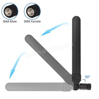 Antenne cellulaire GSM 3G LTE 4G 5G à gain élevé 700-6000 MHz omnidirectionnelle externe intérieure pleine bande pliable