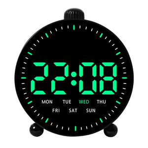 Tout nouveau réveil LED en plastique <span class=keywords><strong>avec</strong></span> compte à rebours, <span class=keywords><strong>calendrier</strong></span> perpétuel, affichage <span class=keywords><strong>de</strong></span> la <span class=keywords><strong>semaine</strong></span>, fonction lumineuse, design italien, style <span class=keywords><strong>de</strong></span> chevet GH9013 - Product Image 6