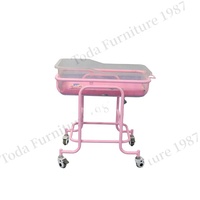 Nouveau-né Lit bébé Berceaux pour enfants Lit d'hôpital pédiatrique en plastique ABS réglable