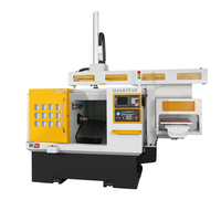 Canton Fair Neue Traversenkonstruktion Hochpräzise Hochgeschwindigkeits-Schrägbett-CNC-Mini-Drehmaschine
