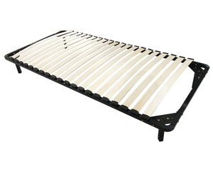 Zero-tiếng ồn Nữ Hoàng Slatted khung giường + nền tảng thép 15-phút công cụ miễn phí lắp ráp scandi phong cách tối giản - Product Image 1