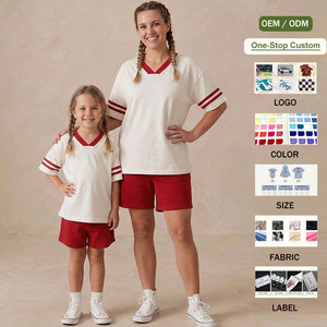 Custom logo Mom Toddler Matching Contrast V Neck T Shirt Mommy and <strong>Me</strong> Matching Tee Mother Daughter Son Mama <strong>Mini</strong> <strong>Outfit</strong> - Product Image 1