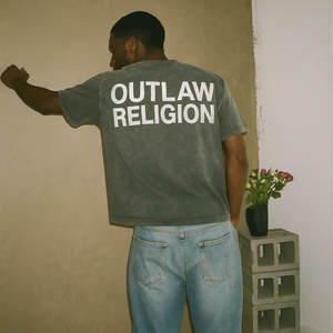 Camiseta Y2K Premium de 300 g/m², Estilo Vintage, Lavado Ácido, Corte Holgado, Diseño Retro con Logotipo Personalizado para Hombre - Product Image 3