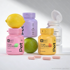 80ml Custom Plastic Capsule Vitamin Container <b>Pill</b> Packaging Medicine <b>Bottle</b> with Childproof Cap - Product Image 1