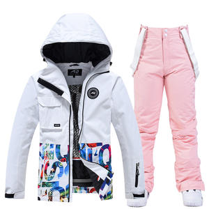 Completo da Sci Invernale Outdoor, Giacca e Pantaloni da Sci Termici, Parka Impermeabile e Antivento, <span class=keywords><strong>Tuta</strong></span> da Snowboard da <span class=keywords><strong>Donna</strong></span> - Product Image 5
